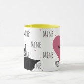 Mug Crazy Cute Batty "Mine" Amour (Centre)