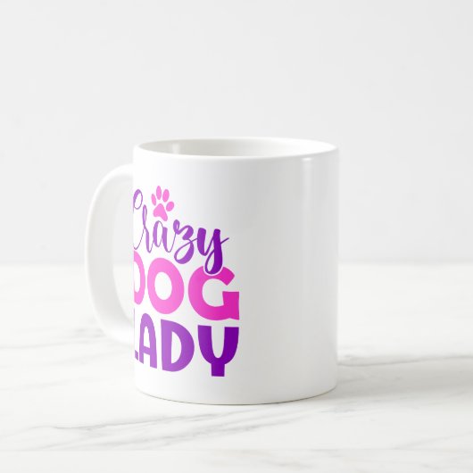 Mug Crazy Dog Lady Funny Dog Lover (Devant gauche)