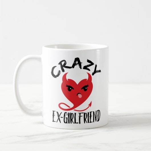 Mug Crazy Ex Girlfriend Drôle Diable Rouge Coeur (Gauche)