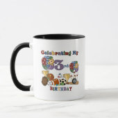 Mug Crazy For Sports 3e Anniversaire Tshirts et cadeau (Gauche)