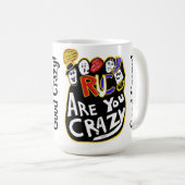 Mug Crazy Good Vibes, Vibrant (Devant droit)