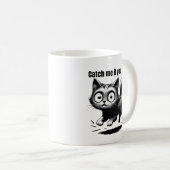 Mug Crazy Jumping Chat Drôle Design de dessin (Devant droit)