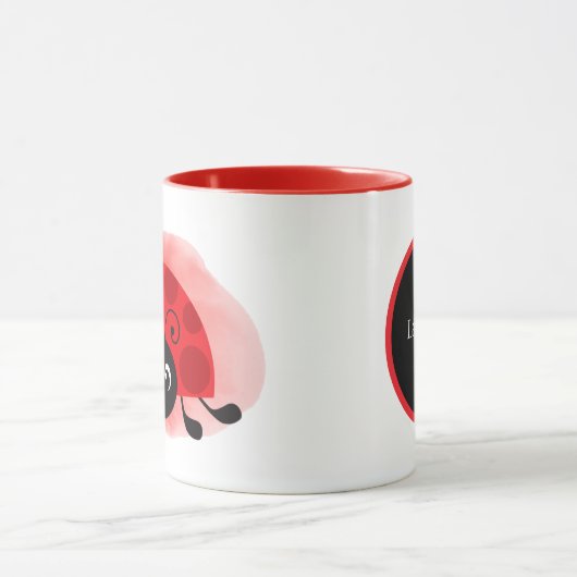 Mug Crazy ladybug lady ajouter du texte (Centre)