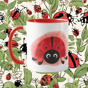 Mug Crazy ladybug lady ajouter du texte