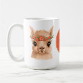 Mug Crazy llama lady ajouter un texte (Gauche)