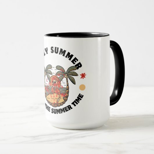 Mug Crazy Summer Skeleton Musique (Devant droit)