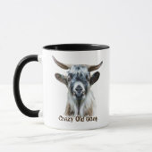 Mug Crazy Vieux élevage de chèvres Humour animal (Gauche)