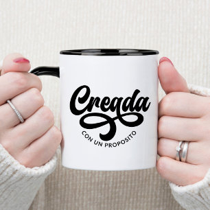 Mug Creada Con Un Proposito Espagnol Christian Coffee
