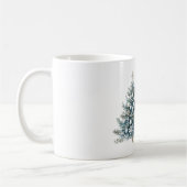 Mug Cream Blue Winter Christmas Tree (Gauche)