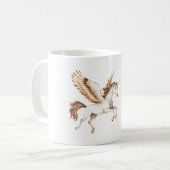 Mug Cream Brown Pegasus Unicorn (Devant gauche)