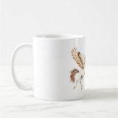 Mug Cream Brown Pegasus Unicorn (Gauche)