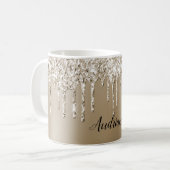 Mug Cream Gold Glitz Parties scintillant Ice Cream Dri (Devant gauche)