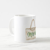 Mug Cream Green Organic Bag Leaf (Devant gauche)
