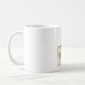 Mug Cream Green Organic Bag Leaf (Gauche)