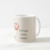 Mug Cream Hedgehog Apple Heart (Devant droit)