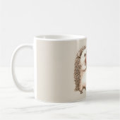 Mug Cream Hedgehog Apple Heart (Gauche)