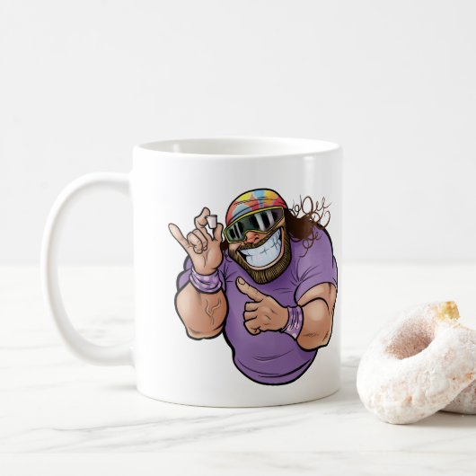 Mug Cream of the Crop Pro Wrestler (Avec donut)