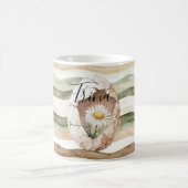 Mug Cream White Daisy Flowers (Centre)