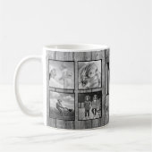 Mug Create Your Custom Photo Collage Rustic Farmhouse (Gauche)