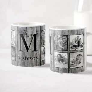 Mug Create Your Custom Photo Collage Rustic Farmhouse