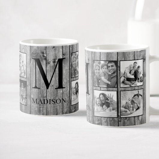 Mug Create Your Custom Photo Collage Rustic Farmhouse