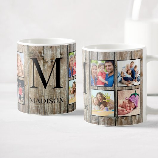 Mug Create Your Custom Photo Collage Rustic Farmhouse