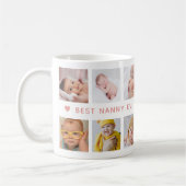 Mug Create Your Own 12 Photo Collage Best Nanny Ever  (Gauche)