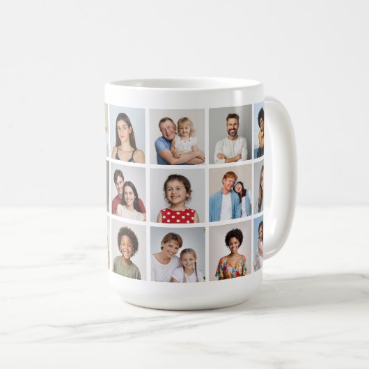 Mug Create Your Own 21 Photo Collage (Devant droit)