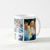Mug Create Your Own 5 Photo Picture Collage White (Devant droit)