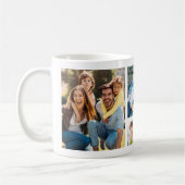Mug Create Your Own 5 Photo Picture Collage White (Gauche)