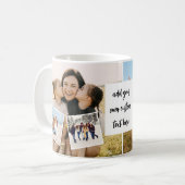 Mug Create Your Own Custom 6 Photo Collage With Text (Devant gauche)