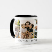 Mug Create Your Own Custom 8 Photo Collage (Devant gauche)