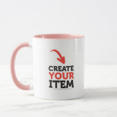 Mug CREATE-YOUR-OWN do-it-yourself conçoivent le (Gauche)
