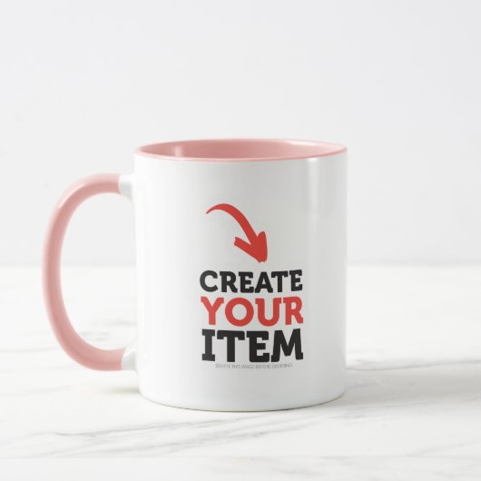 Mug CREATE-YOUR-OWN do-it-yourself conçoivent le (Gauche)