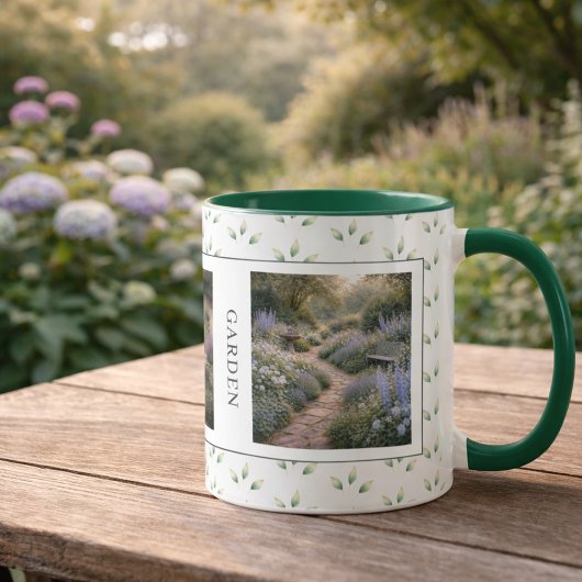 Mug Create your own garden photos monogrammed