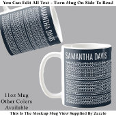 Mug Create Your Own Long Hidden Message & Name 151WB