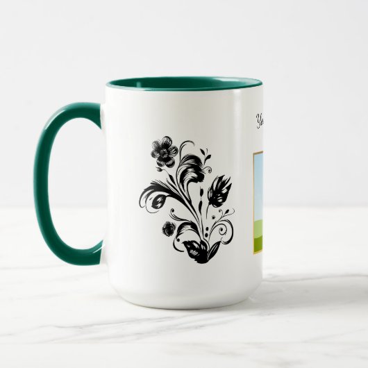 Mug Create Your Own personalized Template Text  (Gauche)