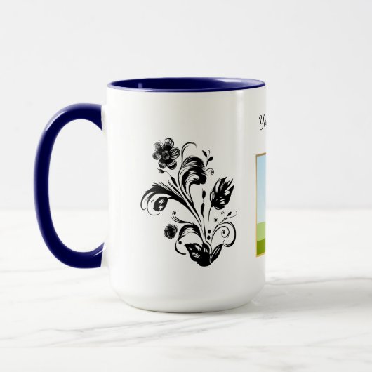 Mug Create Your Own personalized Template Text  (Gauche)
