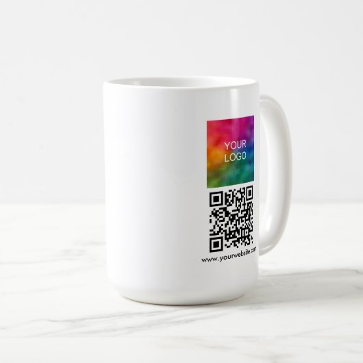 Mug Create Your Own Scan Me QR Code Upload Logo (Devant droit)