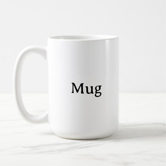 Mug Create Your Own Simple Custom 15 oz Classic (Gauche)