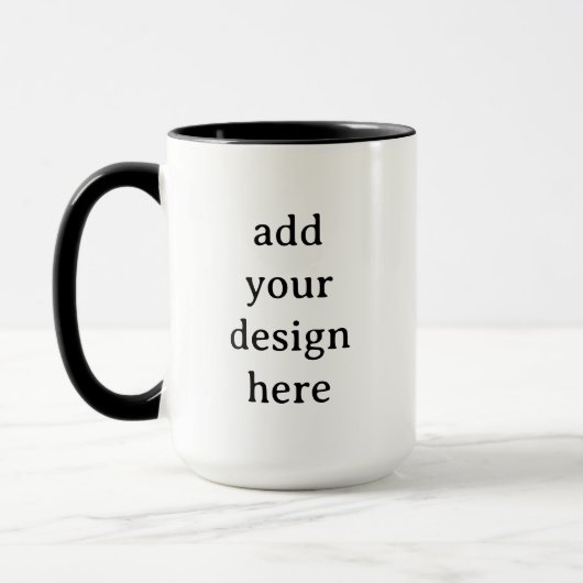 Mug Create Your Own Simple Custom 15 oz Combo (Gauche)