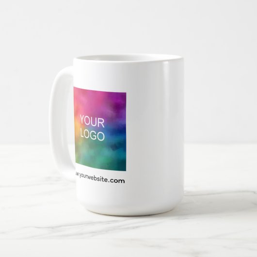 Mug Create Your Own Upload Your Logo Photo Here (Devant gauche)