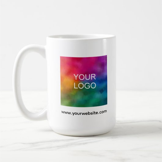 Mug Create Your Own Upload Your Logo Photo Here (Gauche)