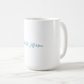 Mug Créatif tendance nom propre blanc bleu océan (Devant droit)