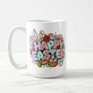 Mug Création artistique de Pâques ludique avec oreille