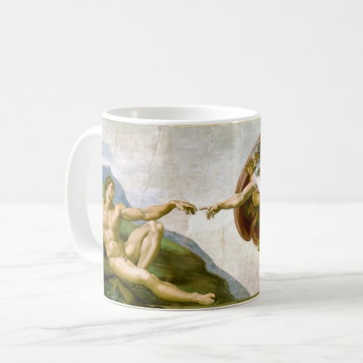 Mug Création d'Adam Renaissance Art   (Devant gauche)