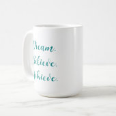 Mug Création de devis personnalisée Croire atteindre l (Devant gauche)