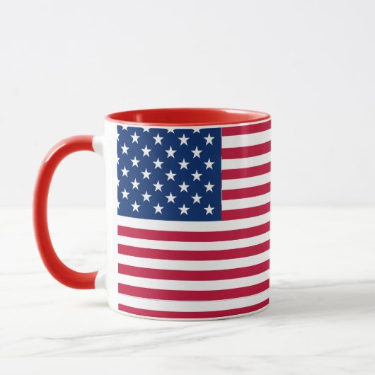 Mug Création de fierté du drapeau américain USA (Gauche)