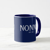 Mug Création de la Marine Blue Nonno Year (Devant droit)