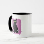 Mug Création de Mème de Chat Impertinent | Humour de C (Devant gauche)